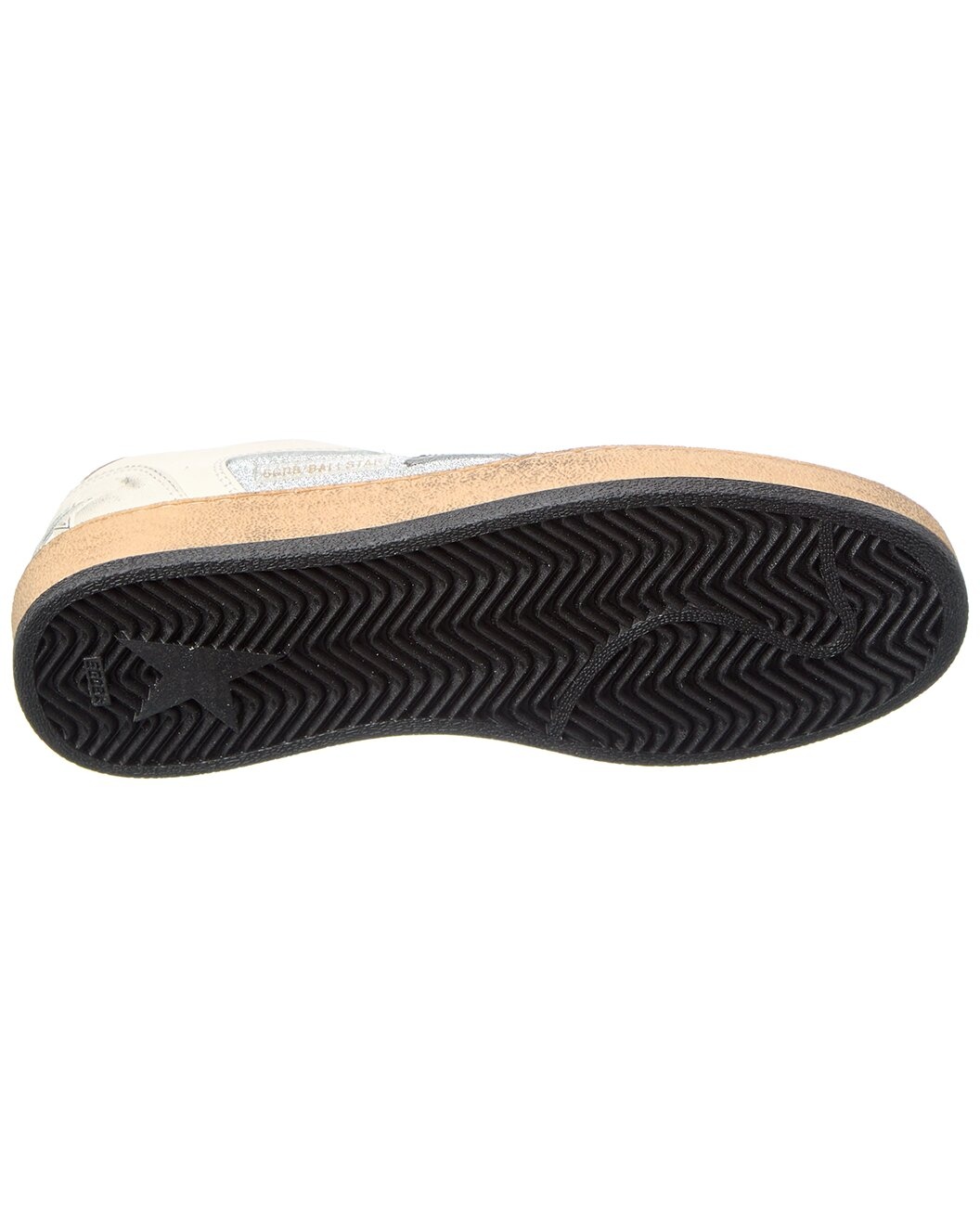 Golden Goose Ballstar Glitter & Leather Sneaker - 4