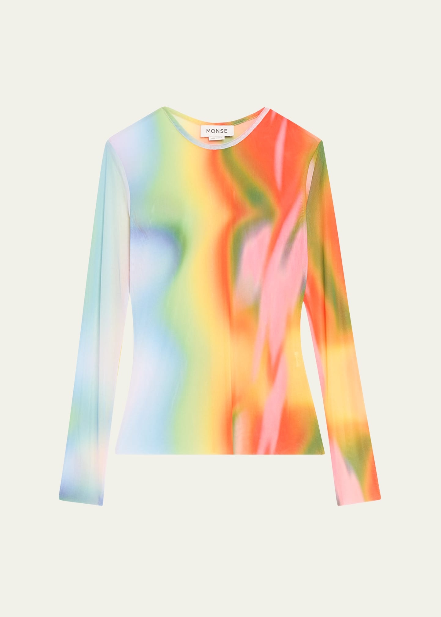 Rainbow Heatwave Mesh Top - 1