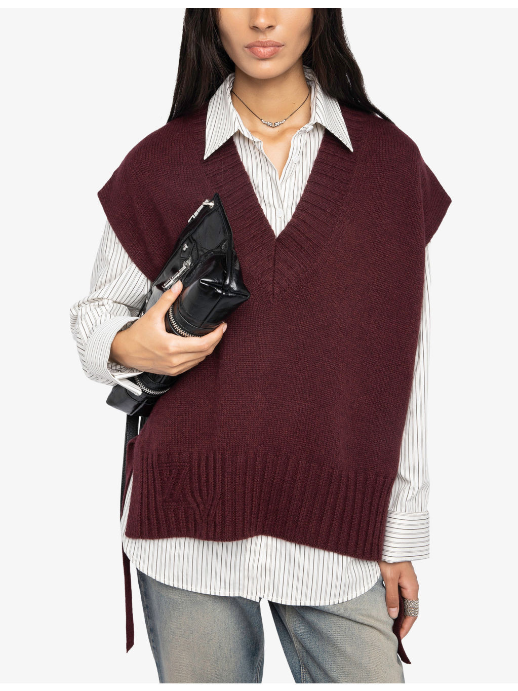 Maddy sleeveless cashmere jumper - 5
