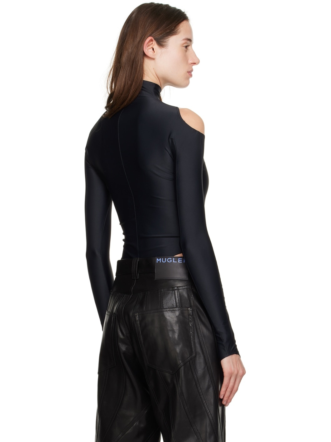 Black Wavy Bodysuit - 3