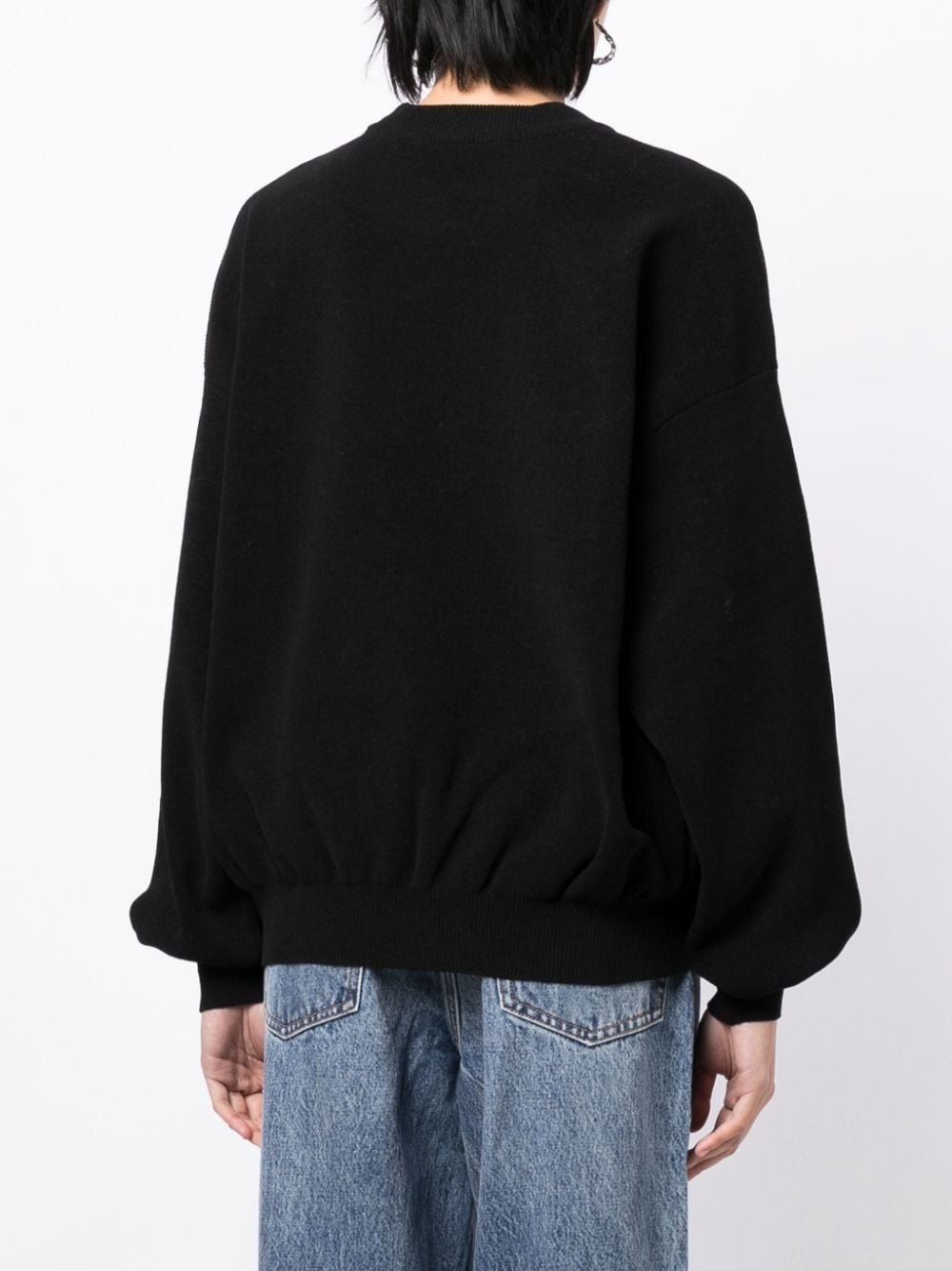 ALEXANDER WANG Women Embossed Logo Ribbed Pullover - 5