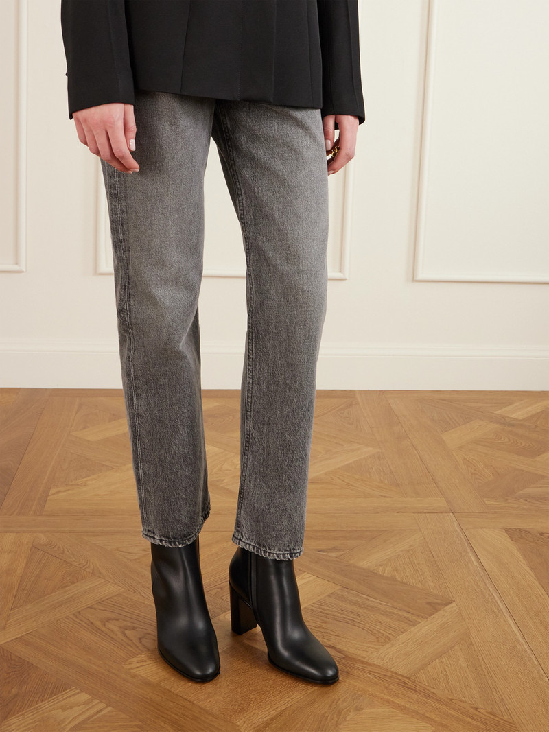 Gianvito Rossi Vitello Glove 85 Leather Ankle Boots outlook