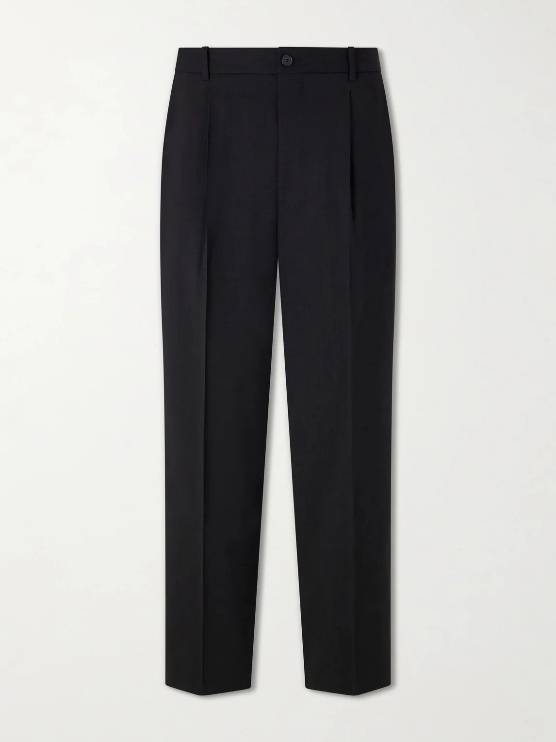 Tropical Straight-Leg Wool Trousers - 1