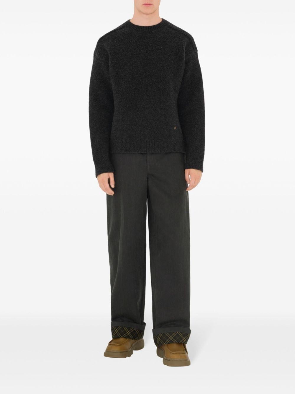 crew-neck knit jumper - 2