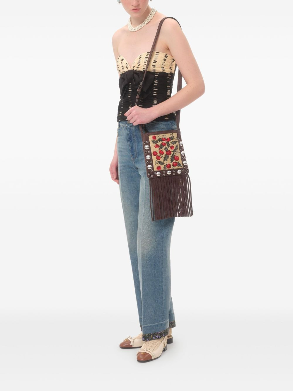 Nellcôte Embroidered shoulder bag - 2