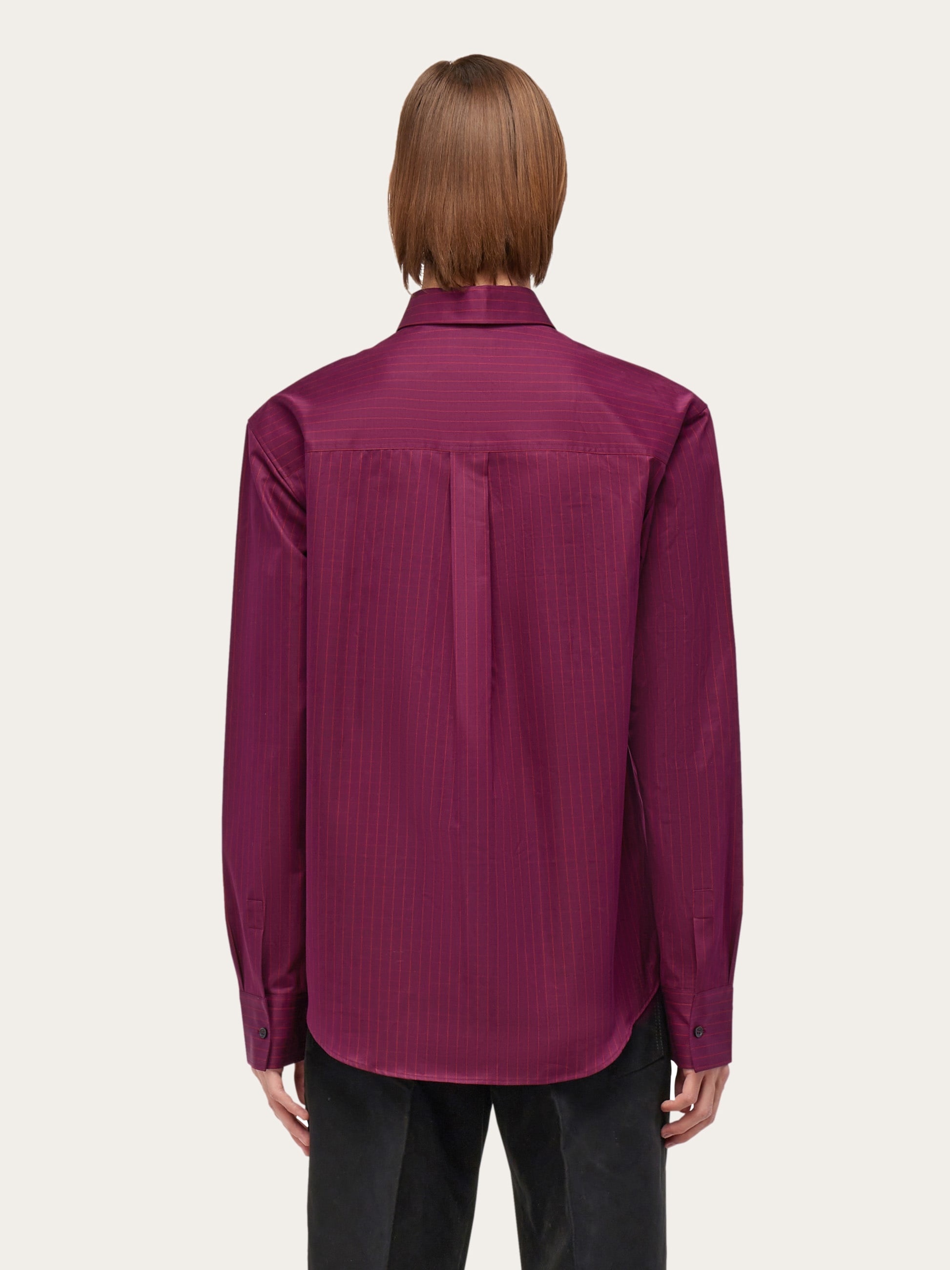 Micro checked long sleeved shirt - 3