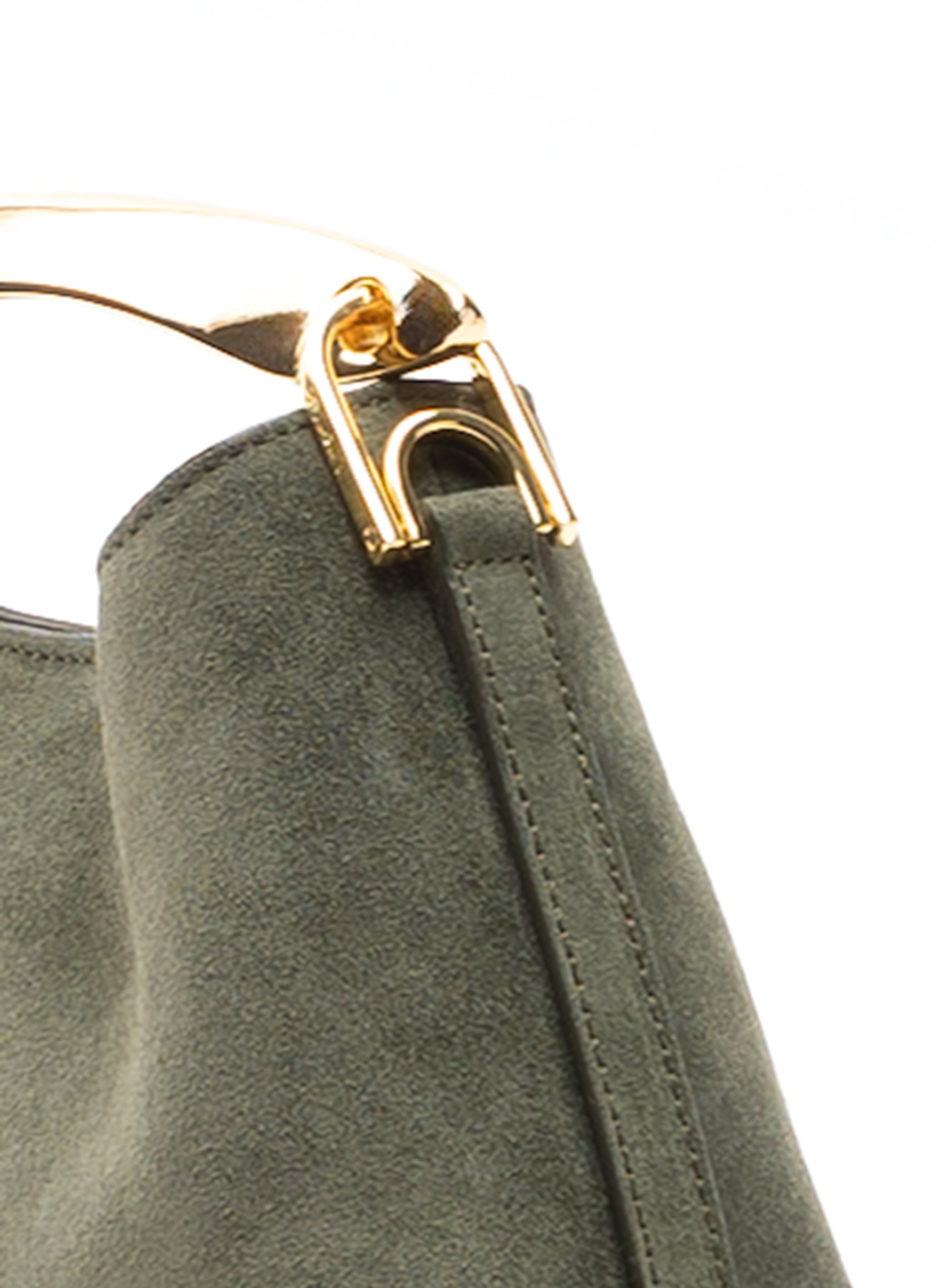 Mini Boomerang Suede Khaki - 4