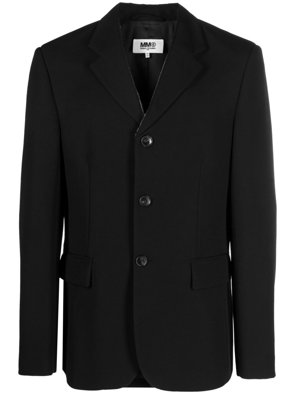 contrasting-stitch detail suit jacket - 1
