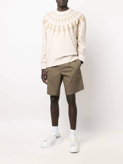 Neil Barrett tailored cotton shorts outlook