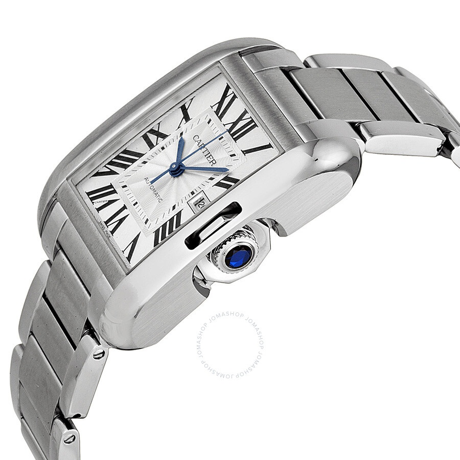Pre-owned Cartier Tank Anglaise Silver Dial Men's Watch W5310009 - 2
