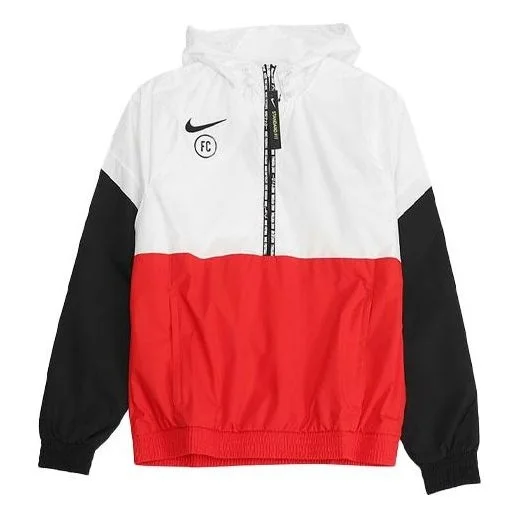 Nike hooded Half Zipper Splicing Pullover Sports Jacket Multicolor CD0559-100 - 1