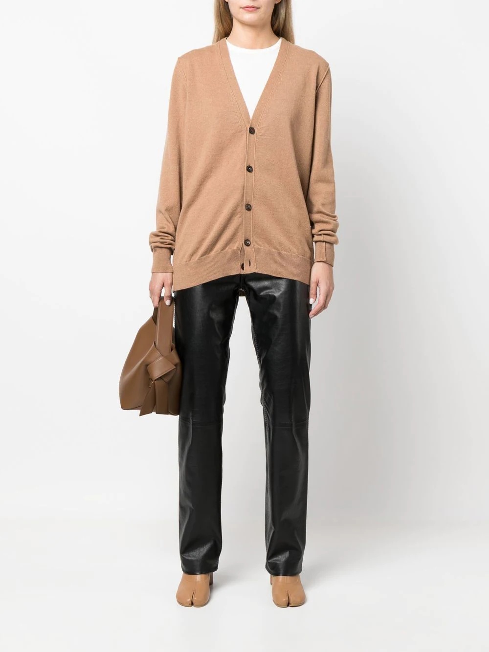 button-up cashmere cardigan - 3
