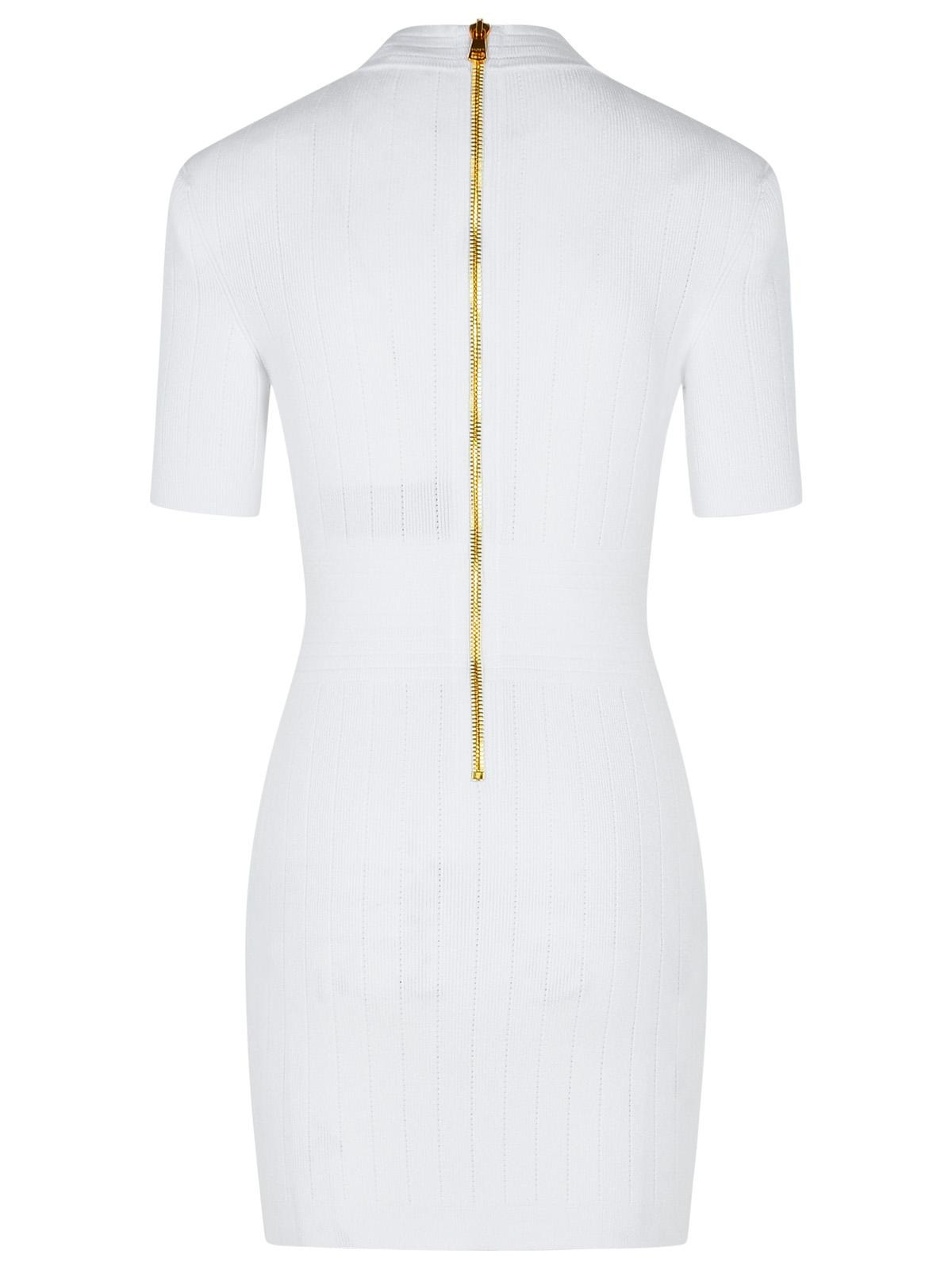 Balmain White Viscose Blend Dress Women - 3