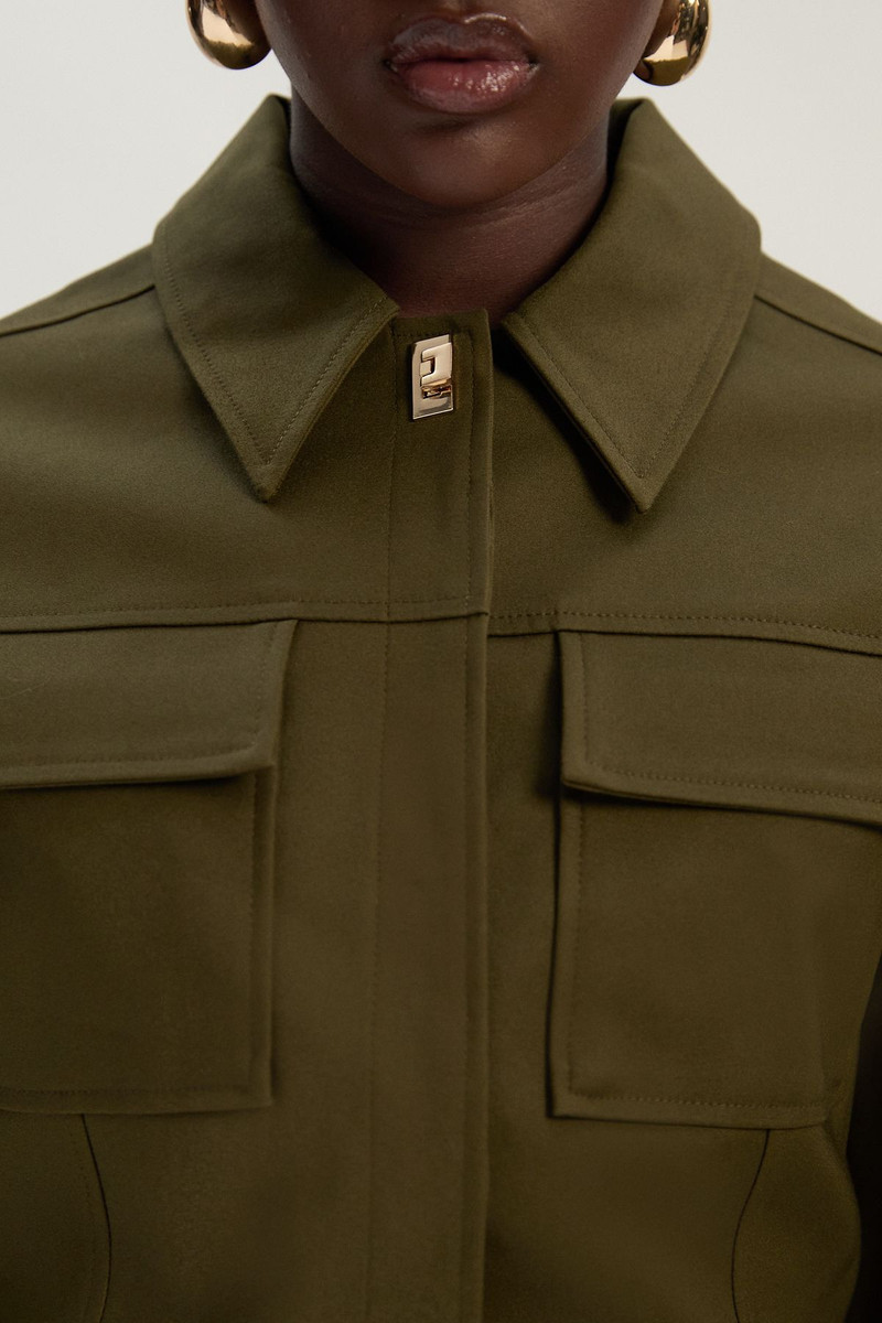 KAREN MILLEN Techno Hardware Detail Woven Jacket outlook