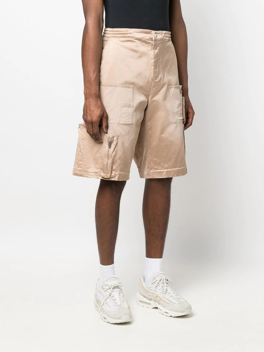 straight-leg cargo shorts - 3