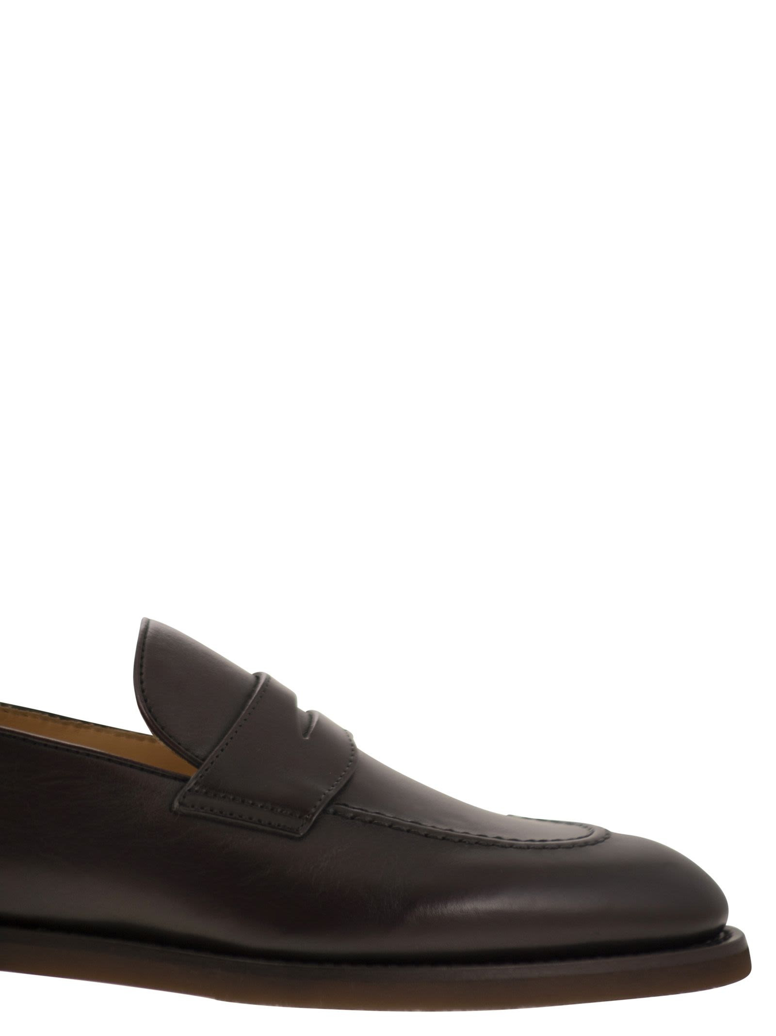 Brunello Cucinelli Men Calfskin Penny Loafer - 6