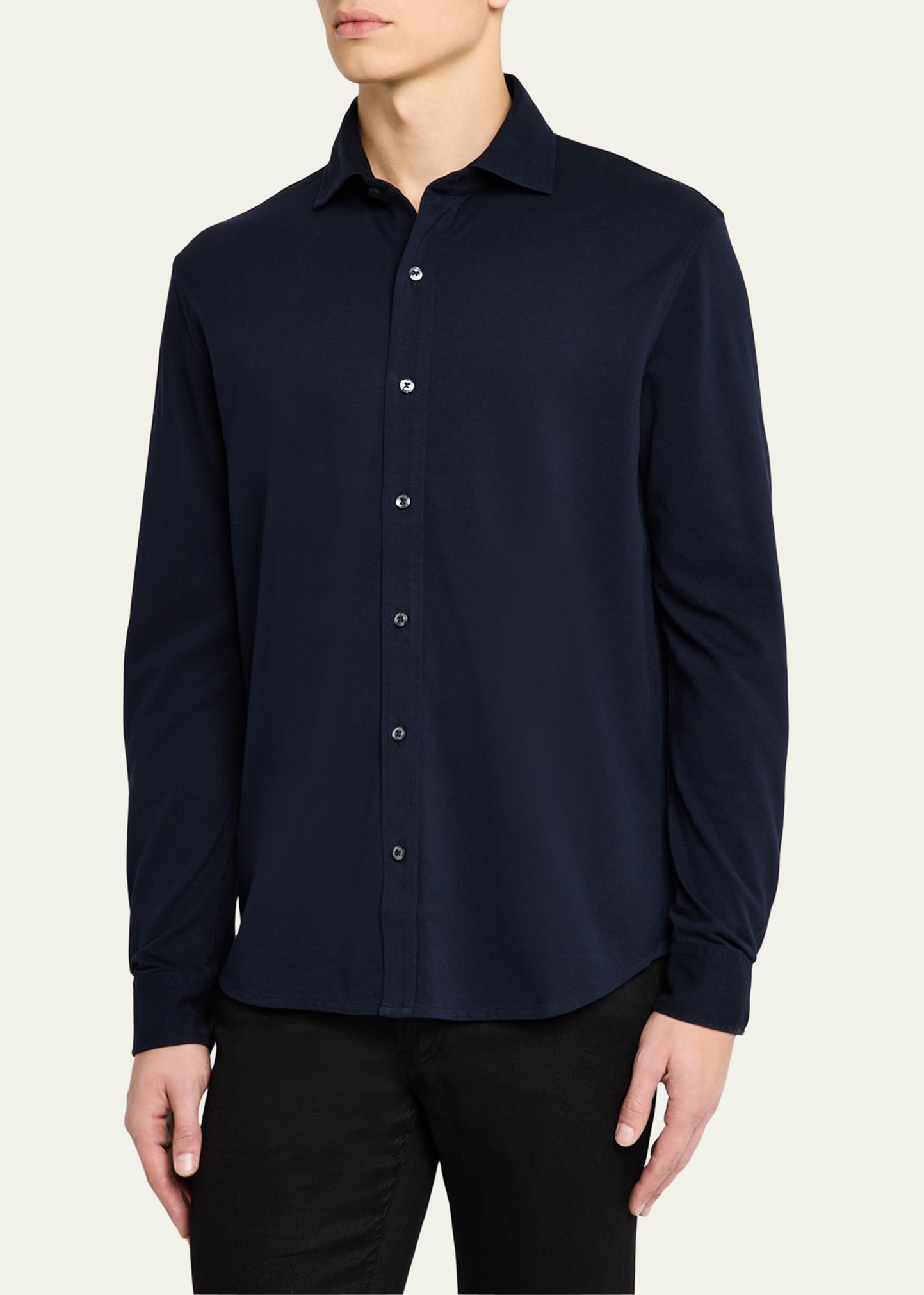 Men's Washed Pique Sport Shirt - 4
