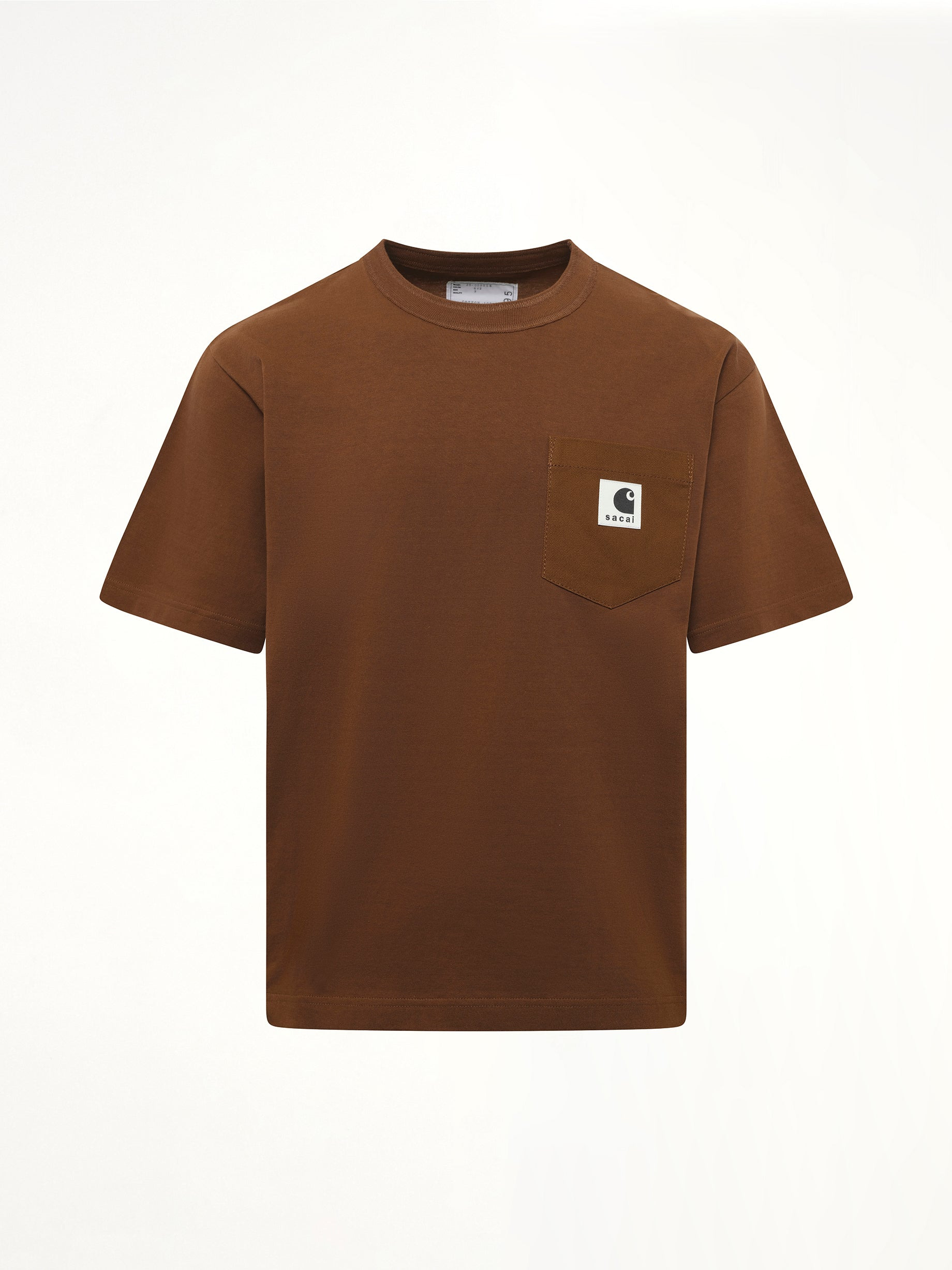 Carhartt WIP Cotton Jersey T-Shirt in Dark Beige - 2