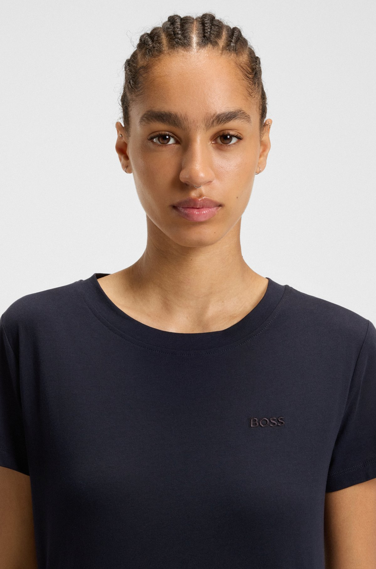 COTTON-JERSEY T-SHIRT WITH LOGO DETAIL - 5