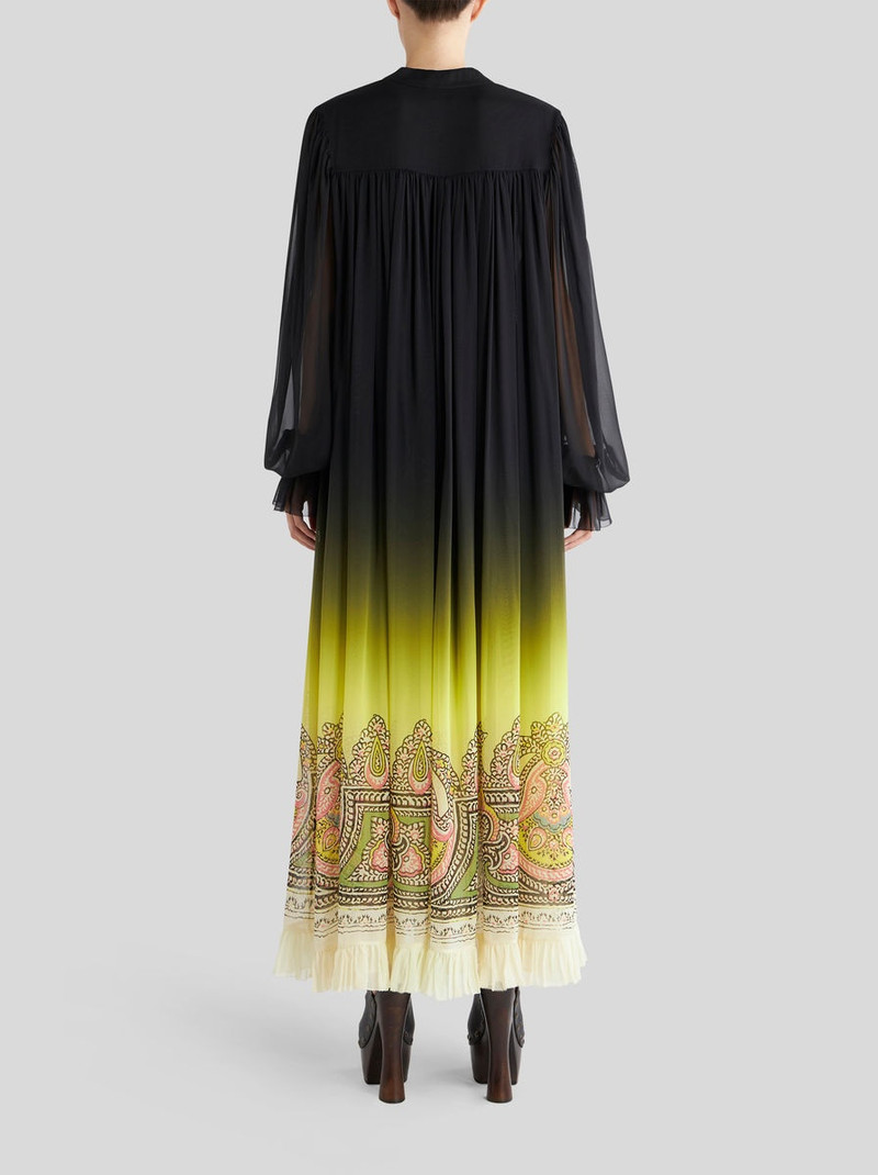 COLOUR SHADED LONG GEORGETTE DRESS 5