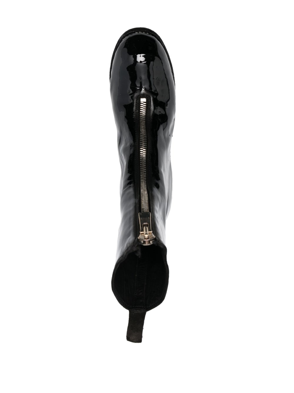 laminated leather boots - 4