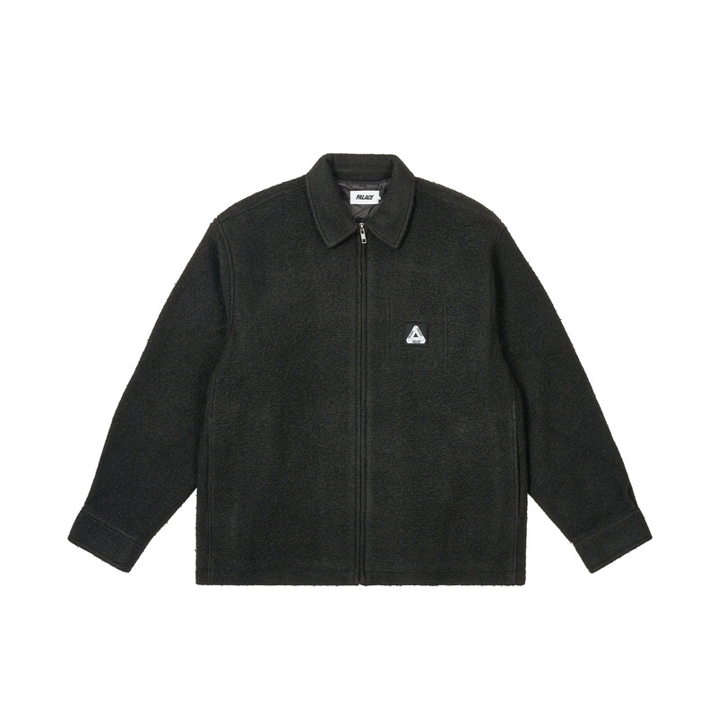WOOLY ZIP JACKET BLACK - 1