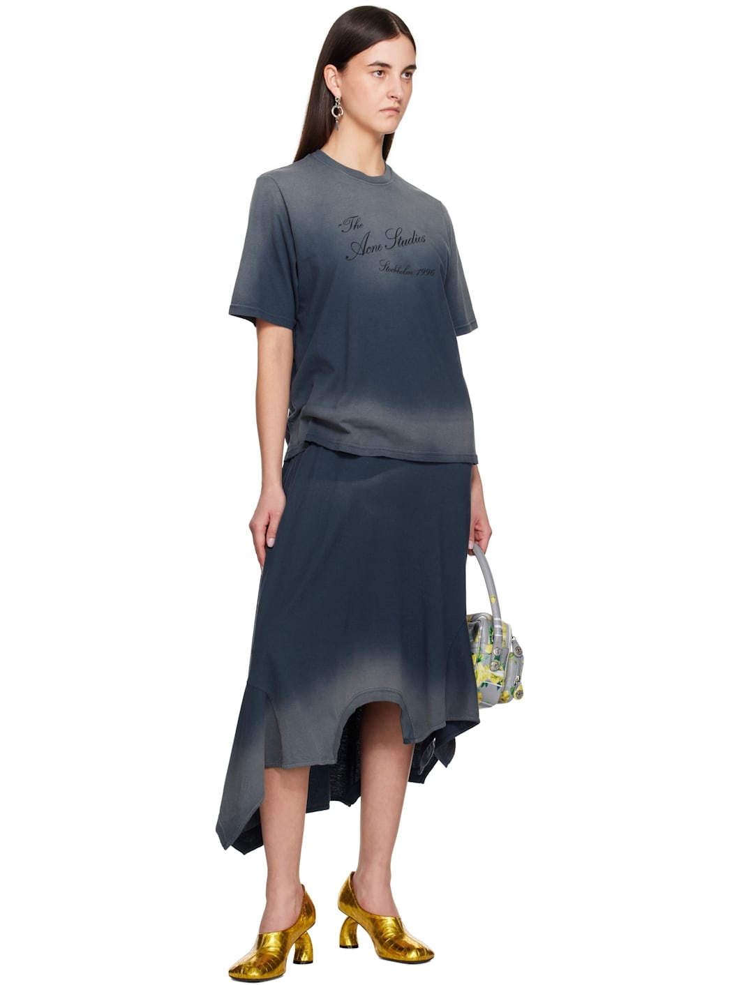 Blue Layered Midi Dress - 4