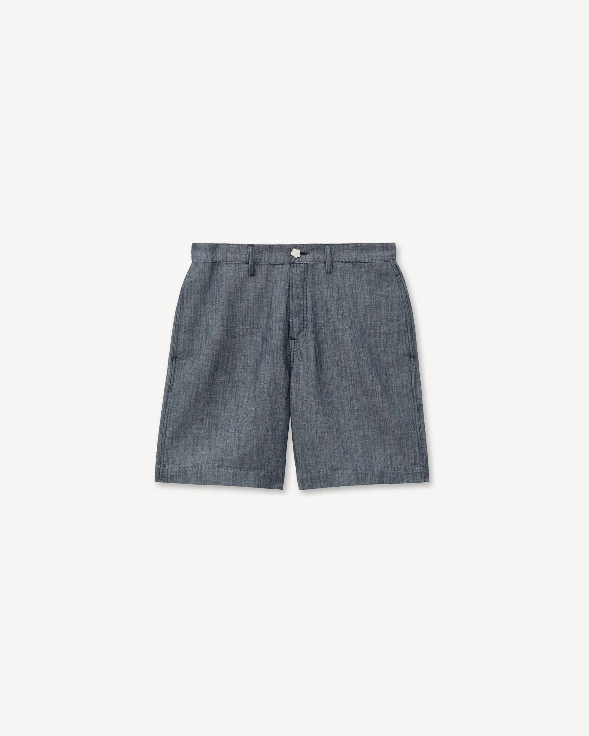 'KENZO Tulip' straight short in cotton linen - 1