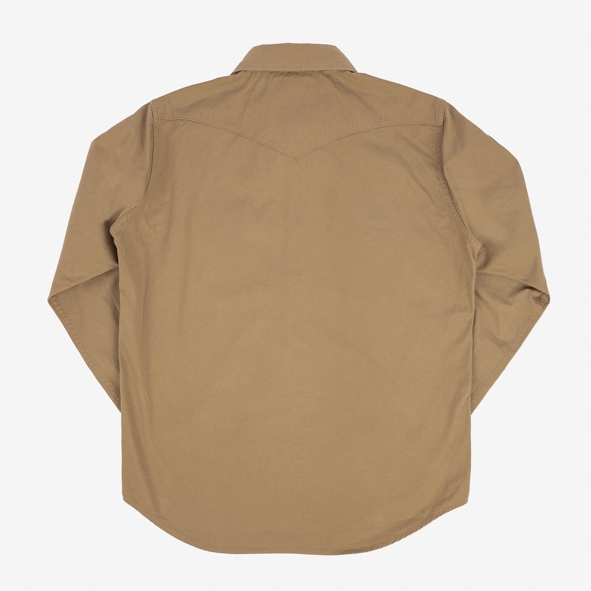 IHSH-394-KHA 7oz Fatigue Cloth Western Shirt - Khaki - 4