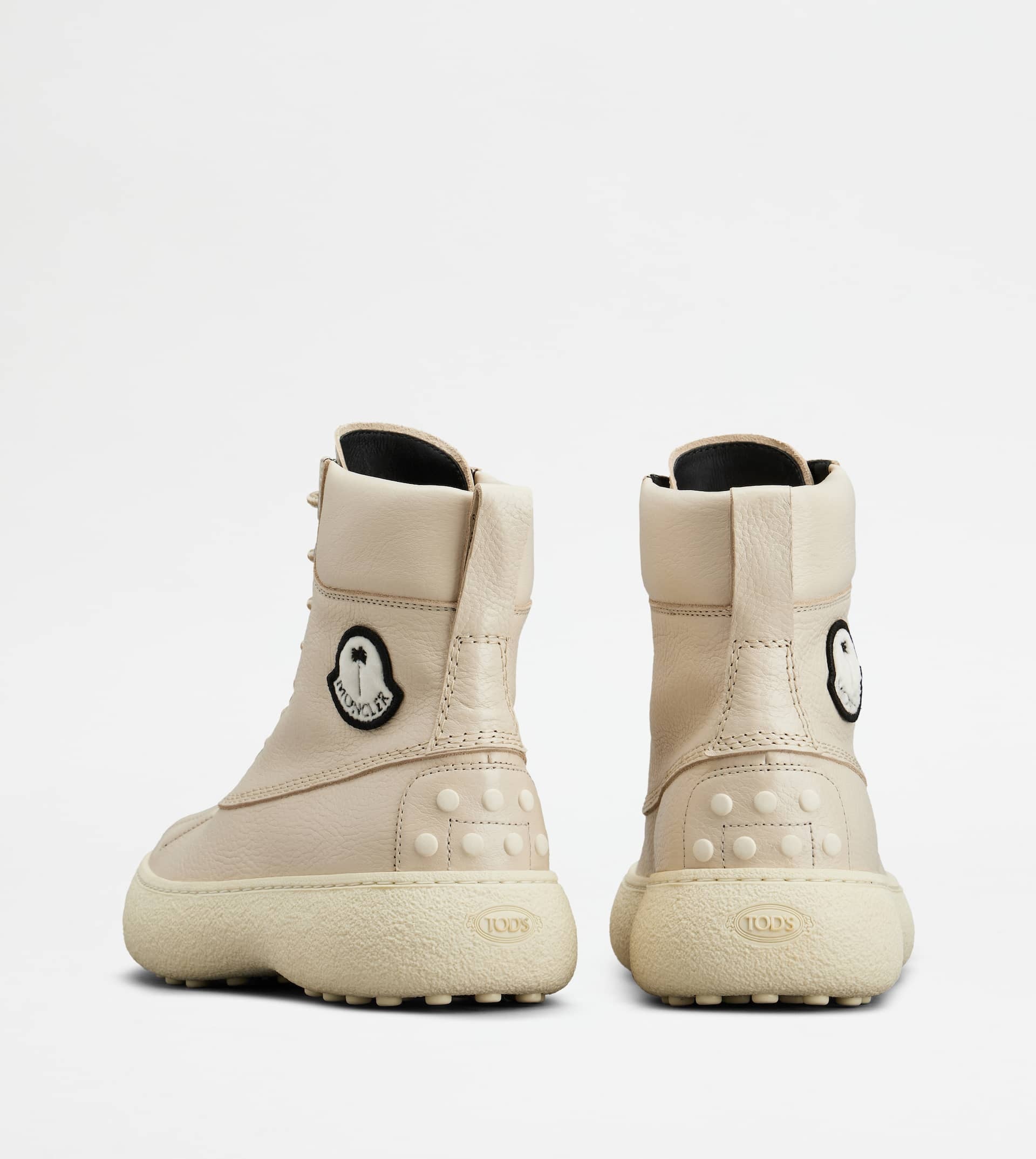 TOD'S W. G. BOOTS TOD'S X 8 MONCLER PALM ANGELS IN LEATHER - WHITE - 2