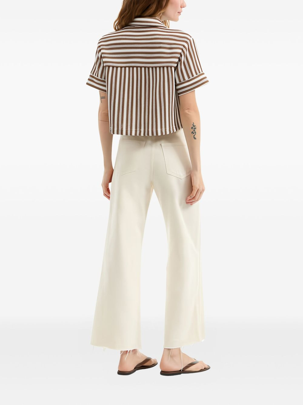 striped buttoned shirt - 2