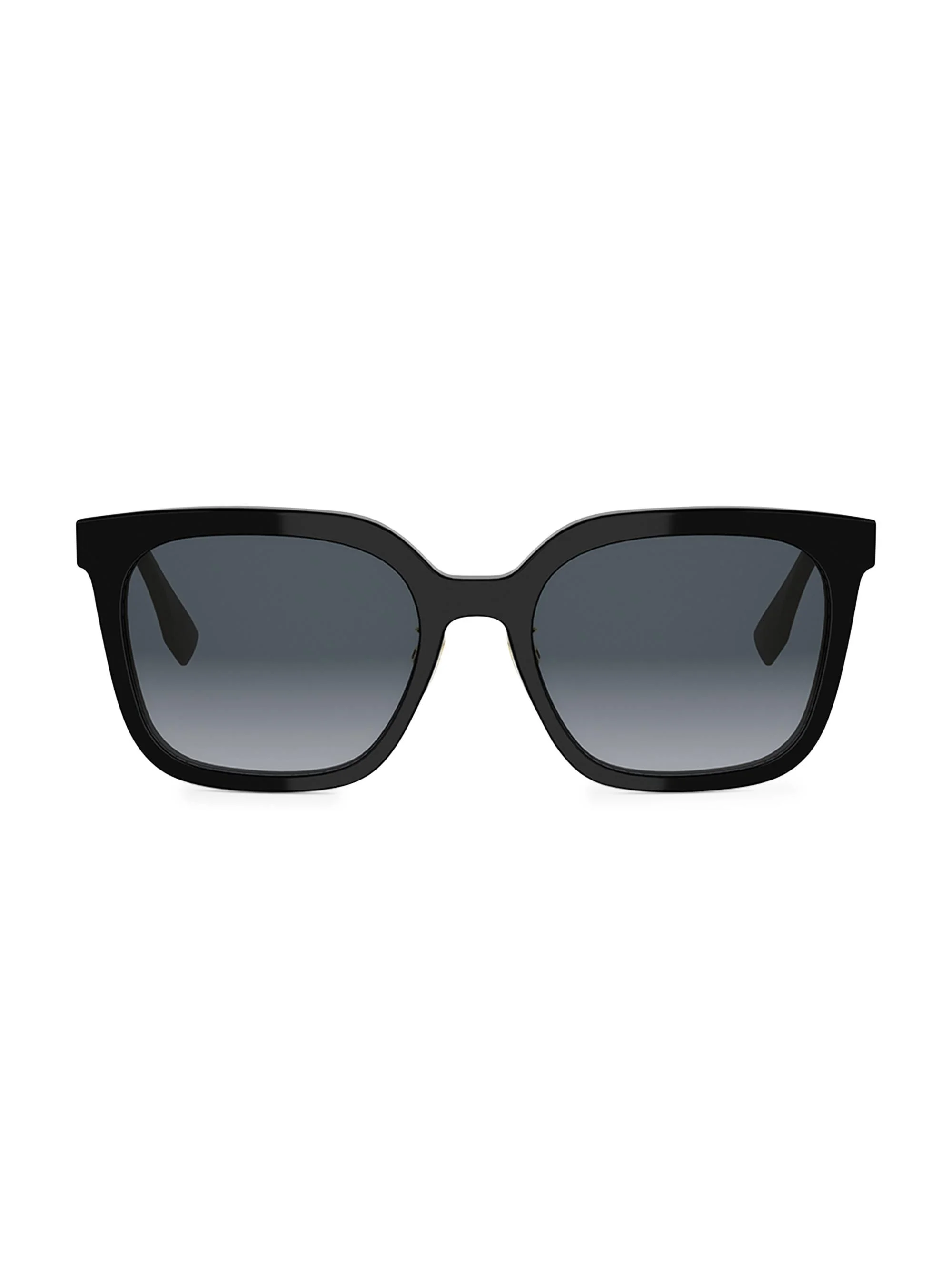 Women's 56MM Square Sunglasses - Black - 1