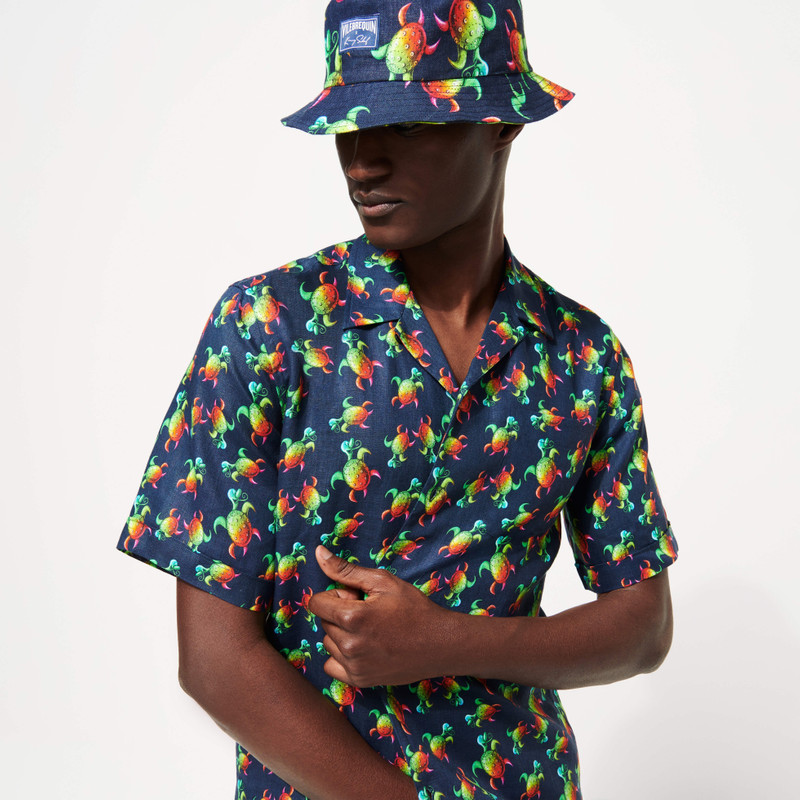 Vilebrequin Men Bucket Hat Tortues Rainbow Multicolor - Vilebrequin x Kenny Scharf outlook