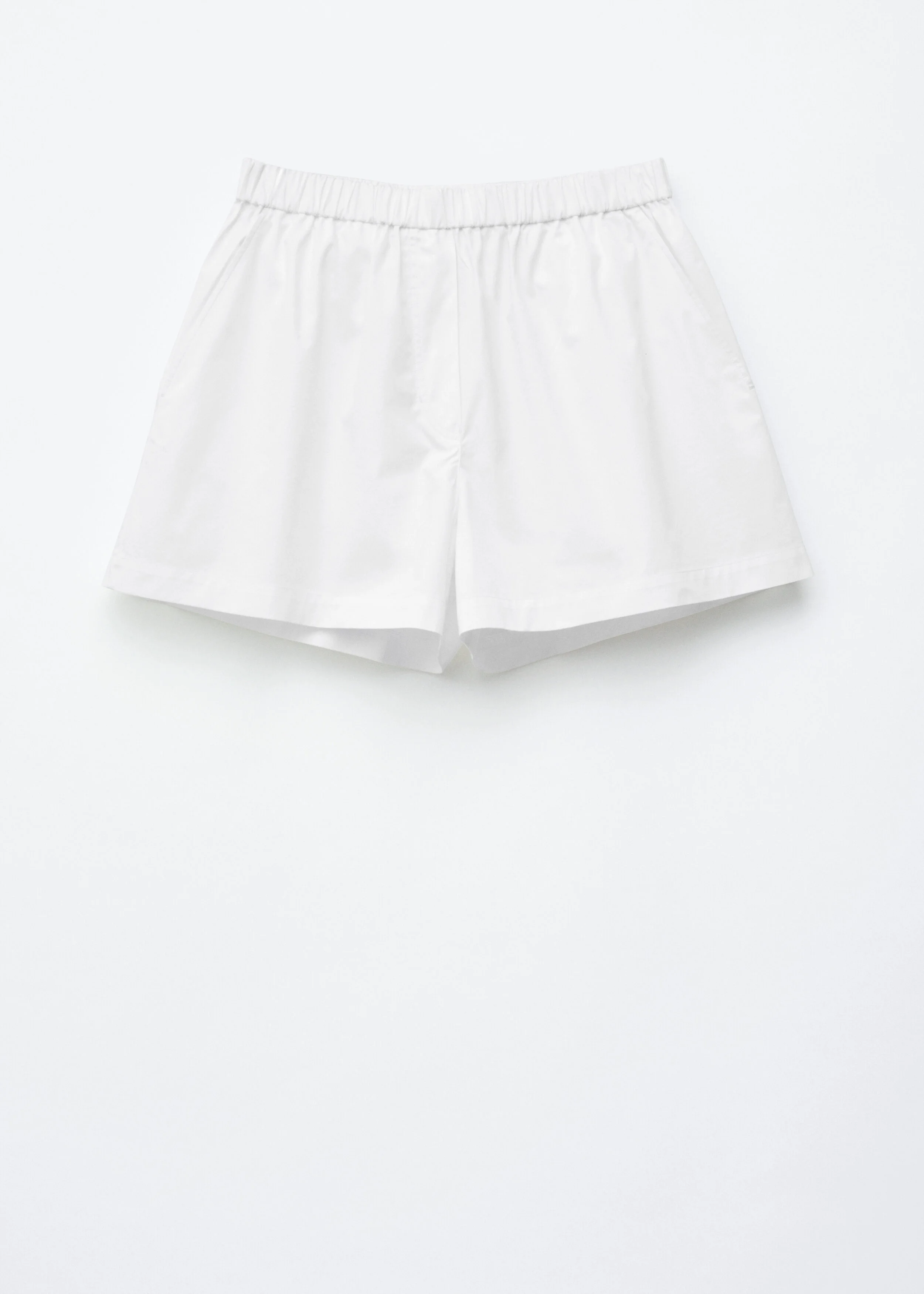 High-Waist Cotton Shorts - 1