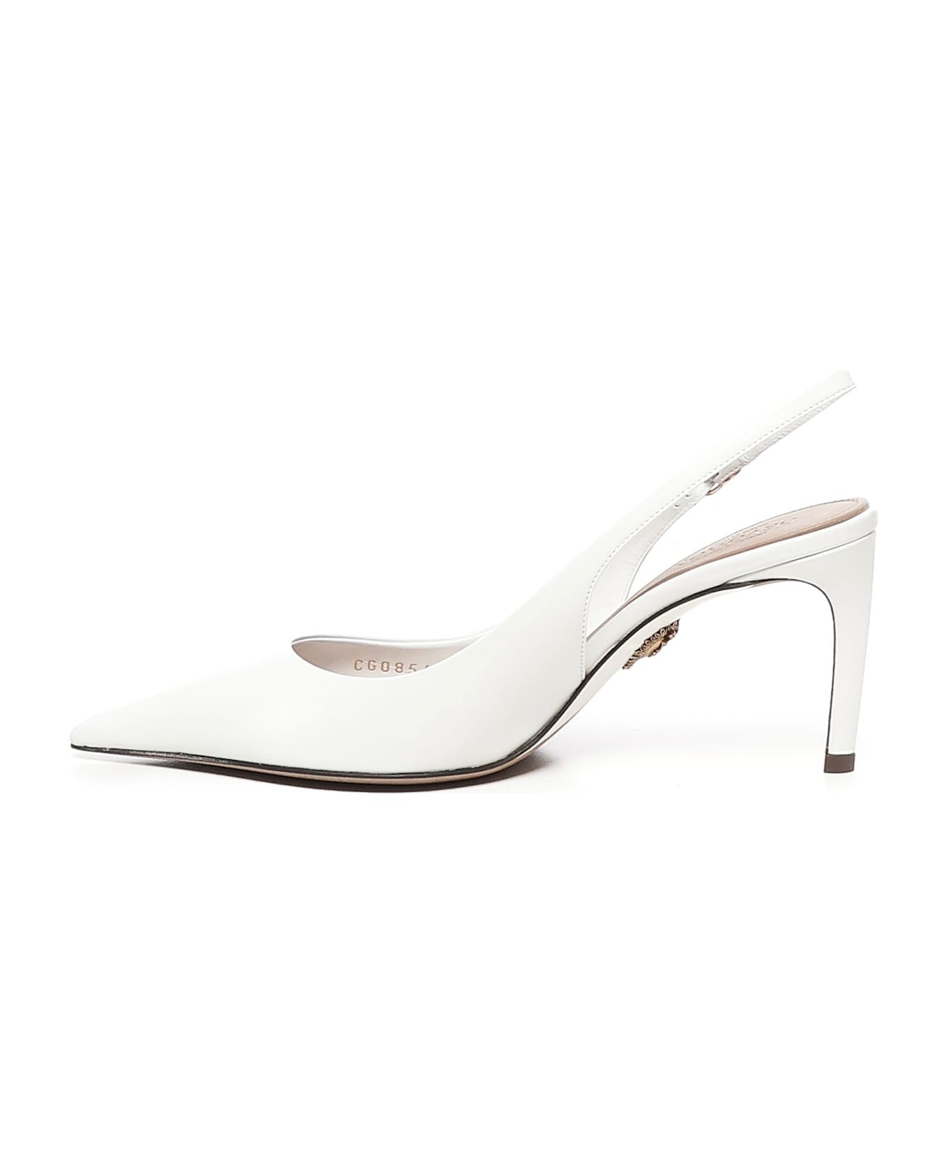 Slingback In Shiny Goatskin - 4