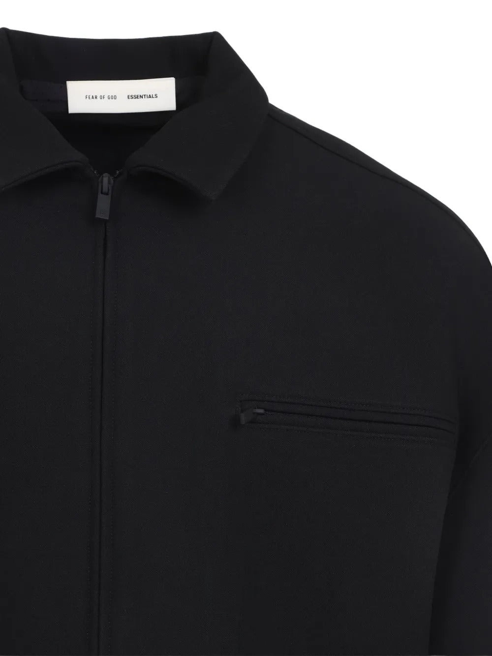 FEAR OF GOD ESSENTIALS - Men Bonded Canvas Zip Up Jacket - 3