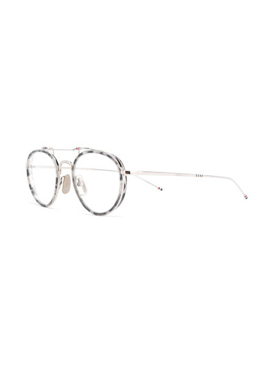 Thom Browne round-frame eye glasses outlook