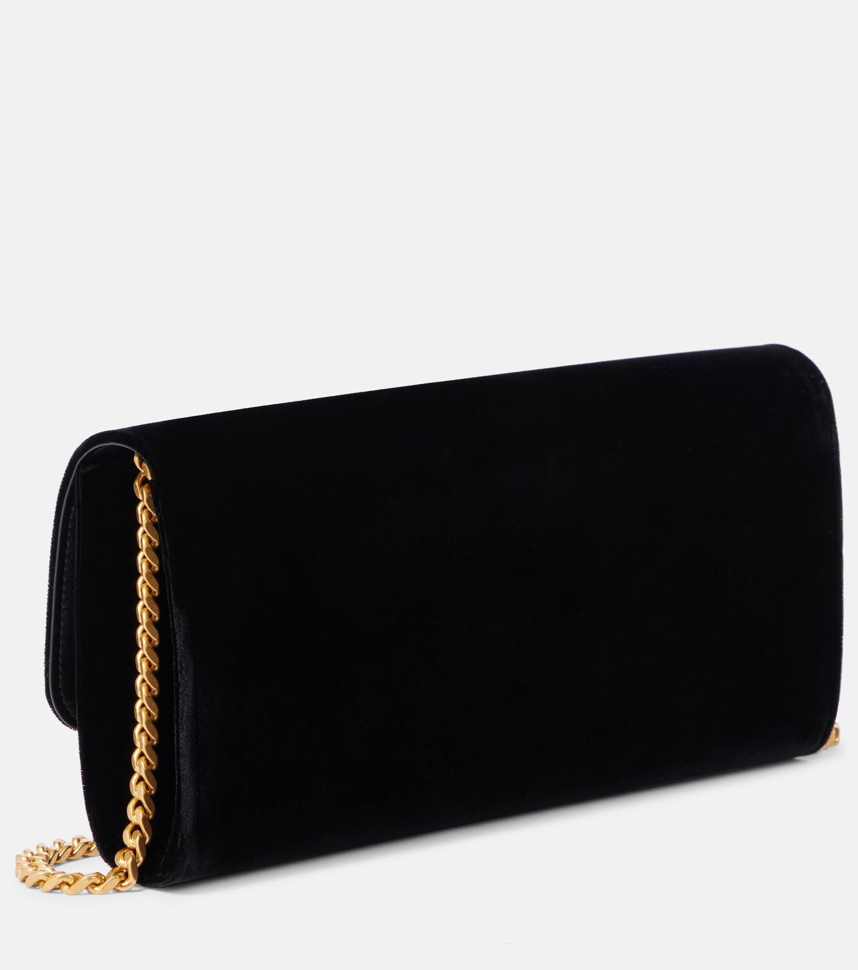 T Timeless Small velvet wallet on chain - 4