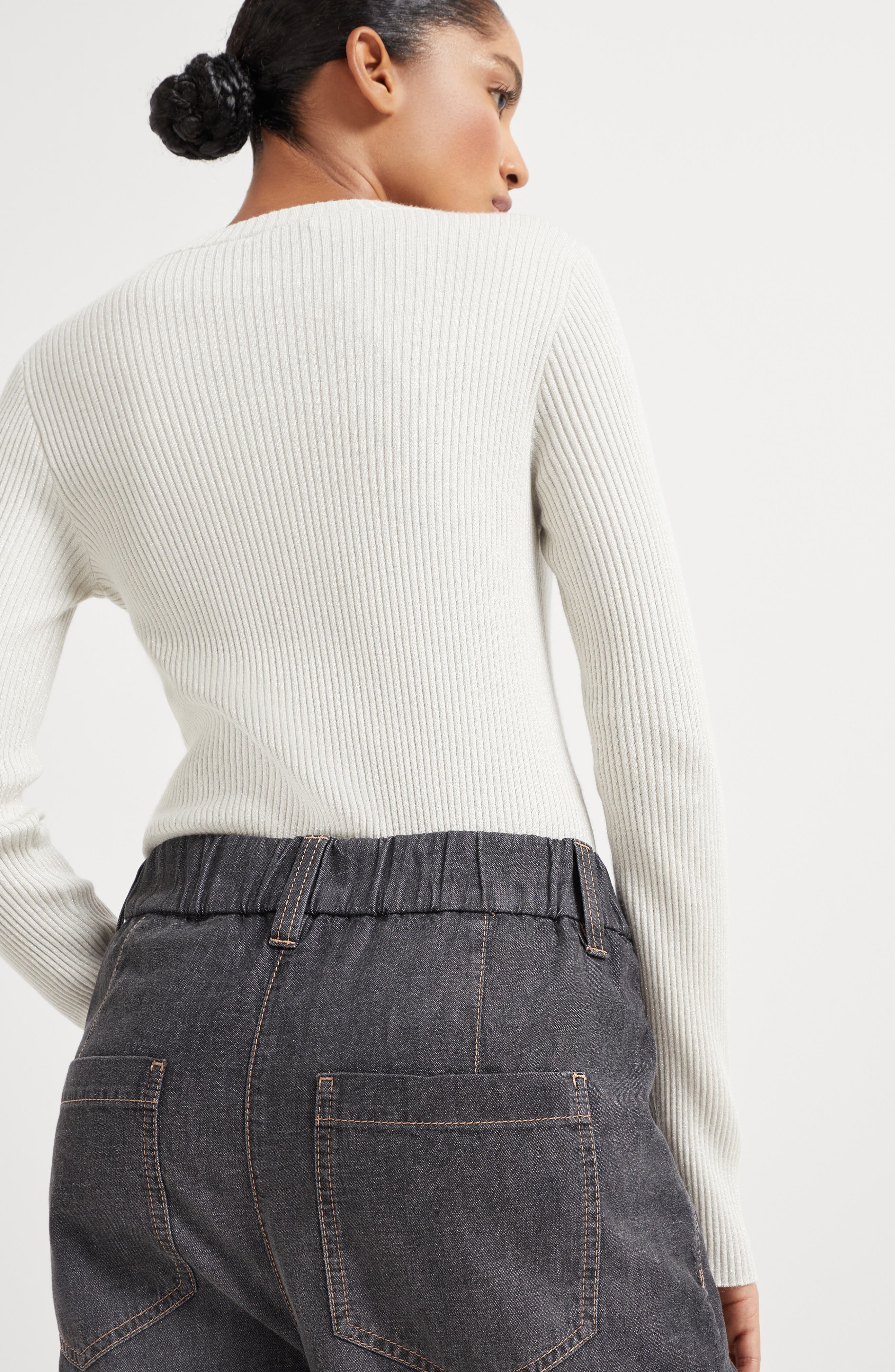 Brunello Cucinelli Five-pocket trousers in Dark Grey at Nordstrom - 4