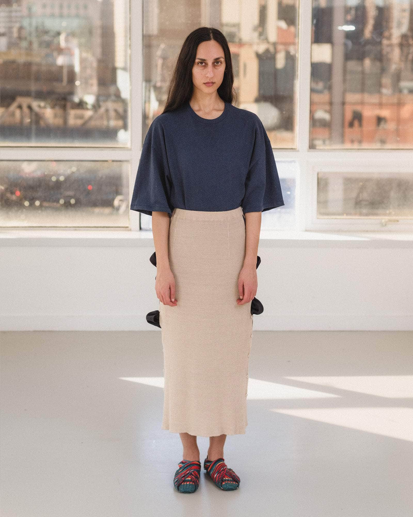 Franca Skirt - Linen Cotton Rib - 8