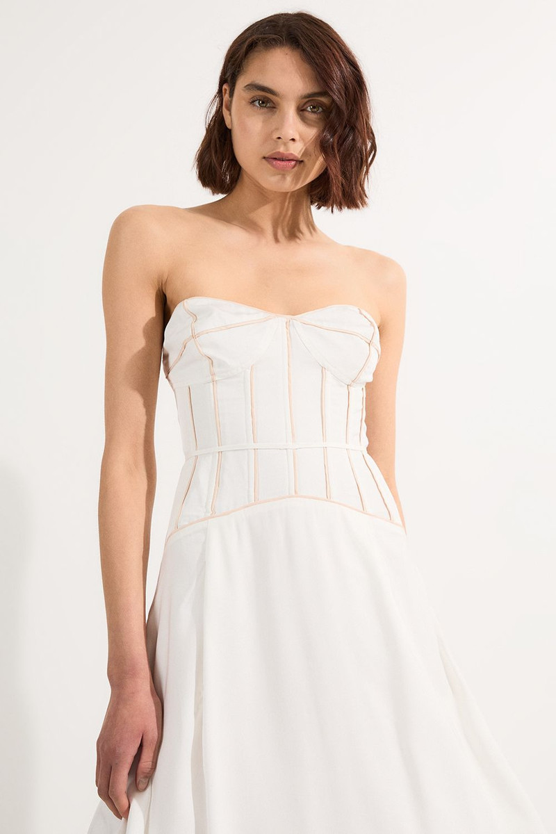 Viscose Linen Corset Prom Dress 3