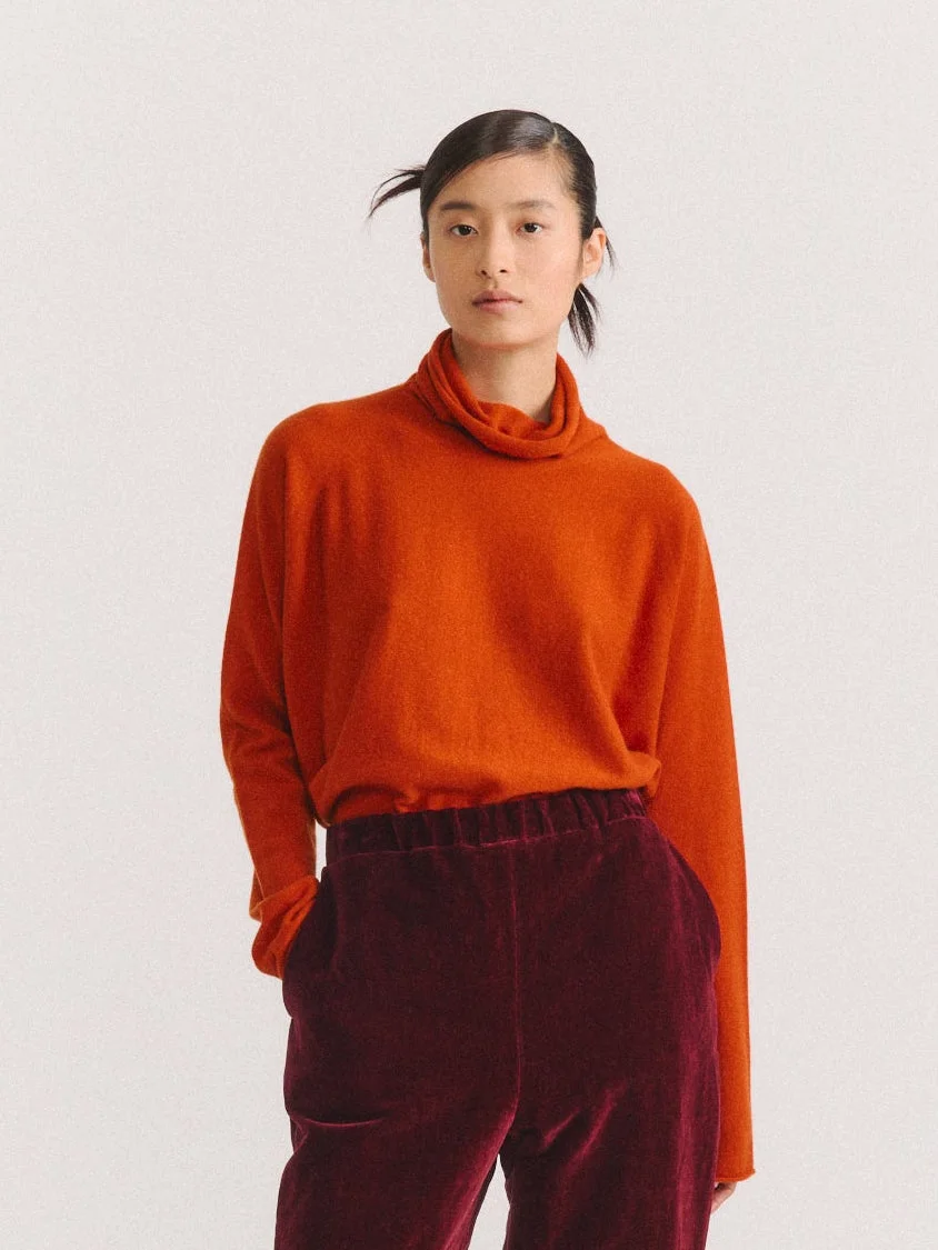 CHIMNEY SEAMLESS JUMPER - CASH - ORANGE - 1