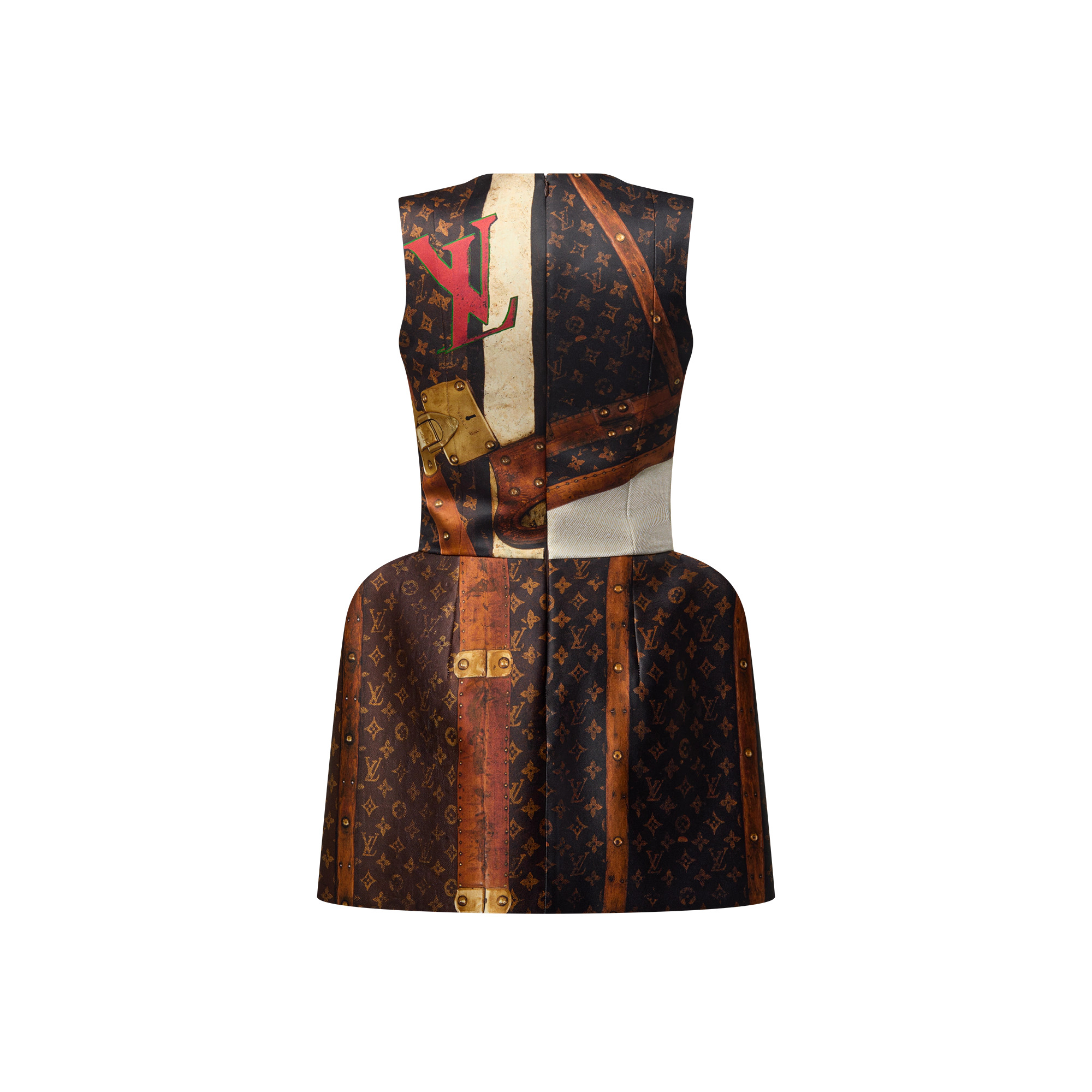 LV Trunk Pleat Dress - 3