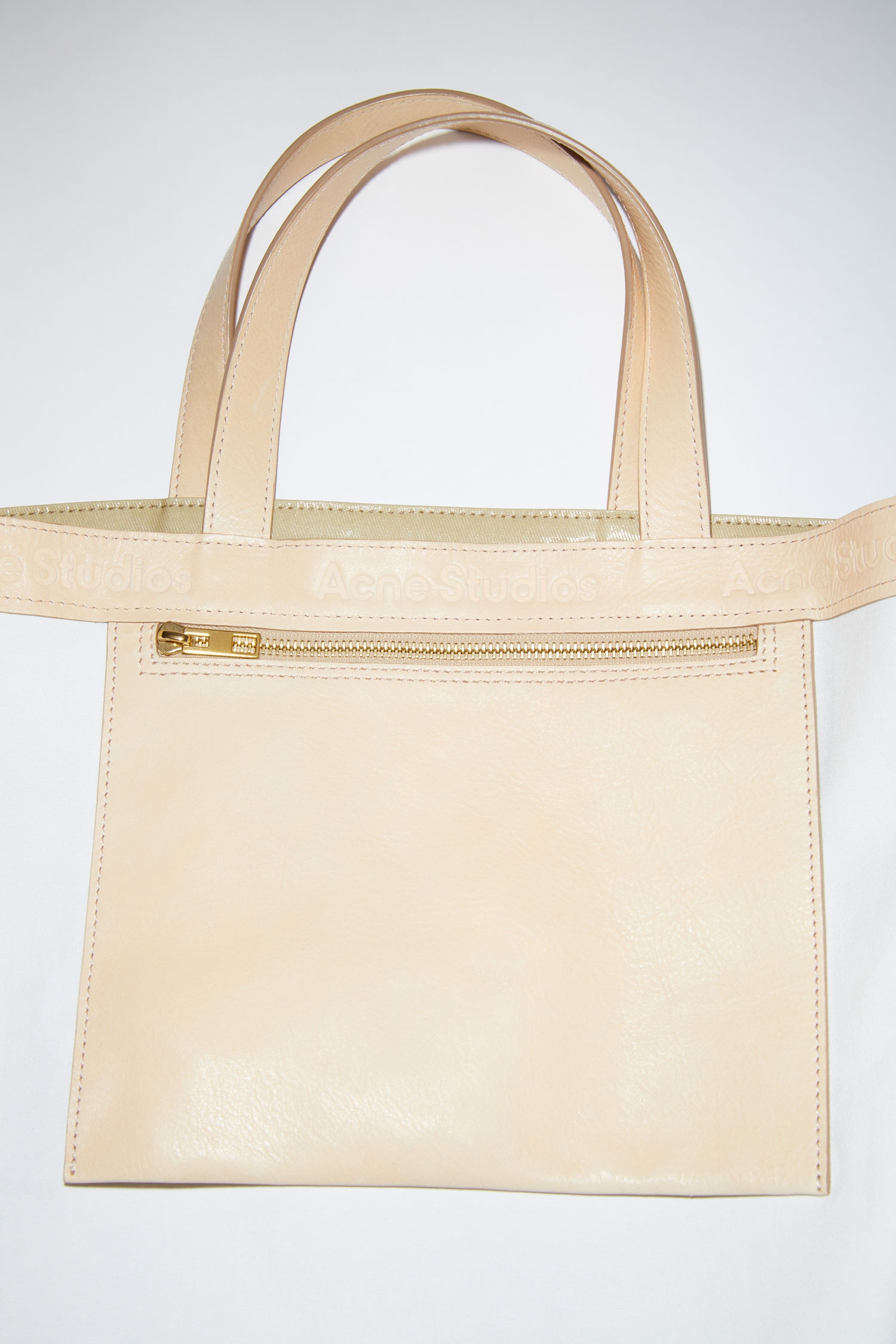 Shiny tote bag - Beige - 5