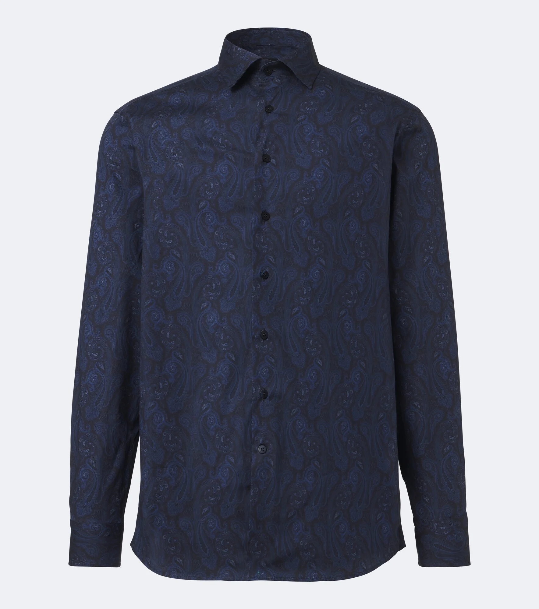 Paisley cotton-blend poplin shirt - 1