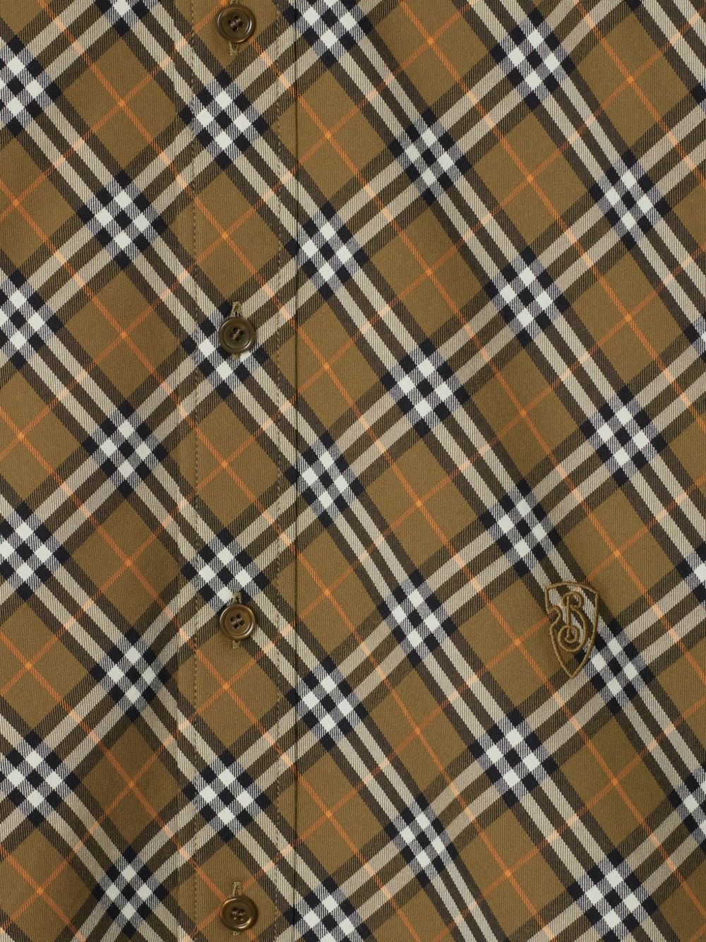 check-pattern cotton shirt - 2