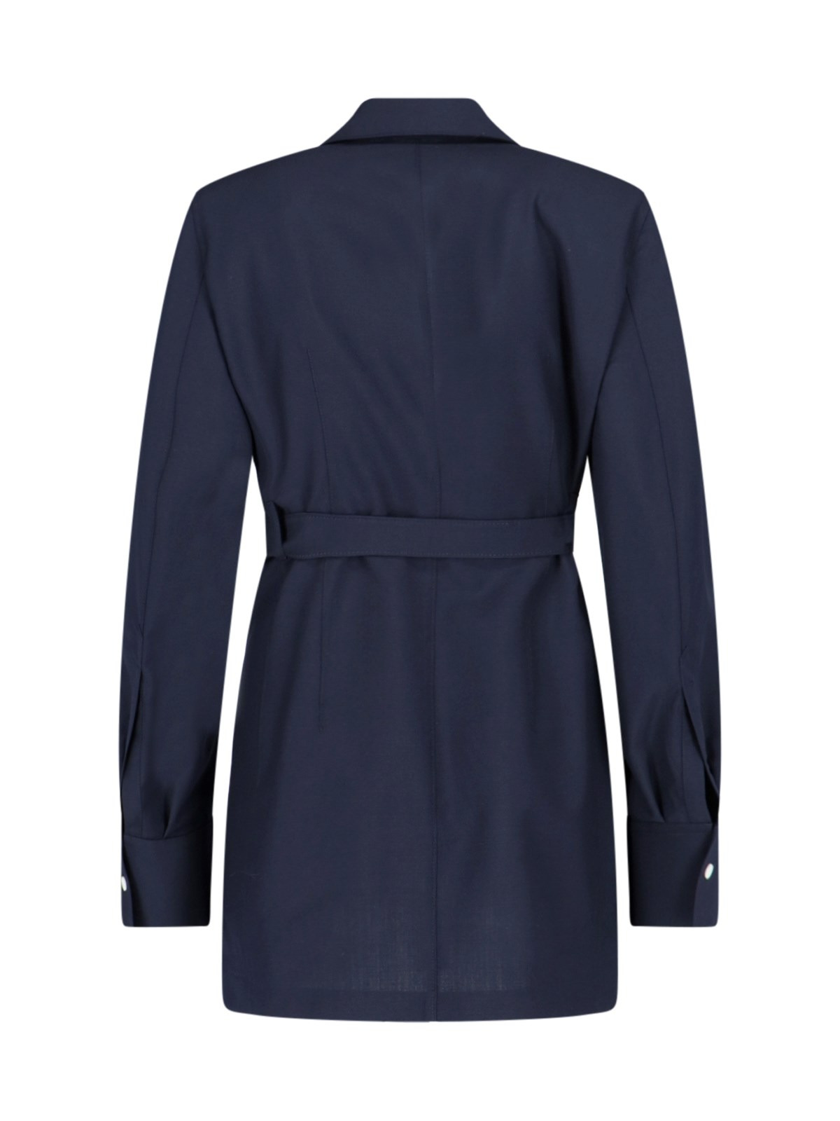 BELT DETAIL SINGLE-BREASTED JACKET - 2