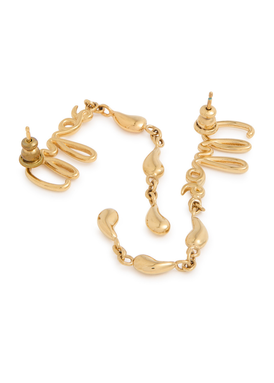 Chloe Iconic Logo Drop Earrings - 3