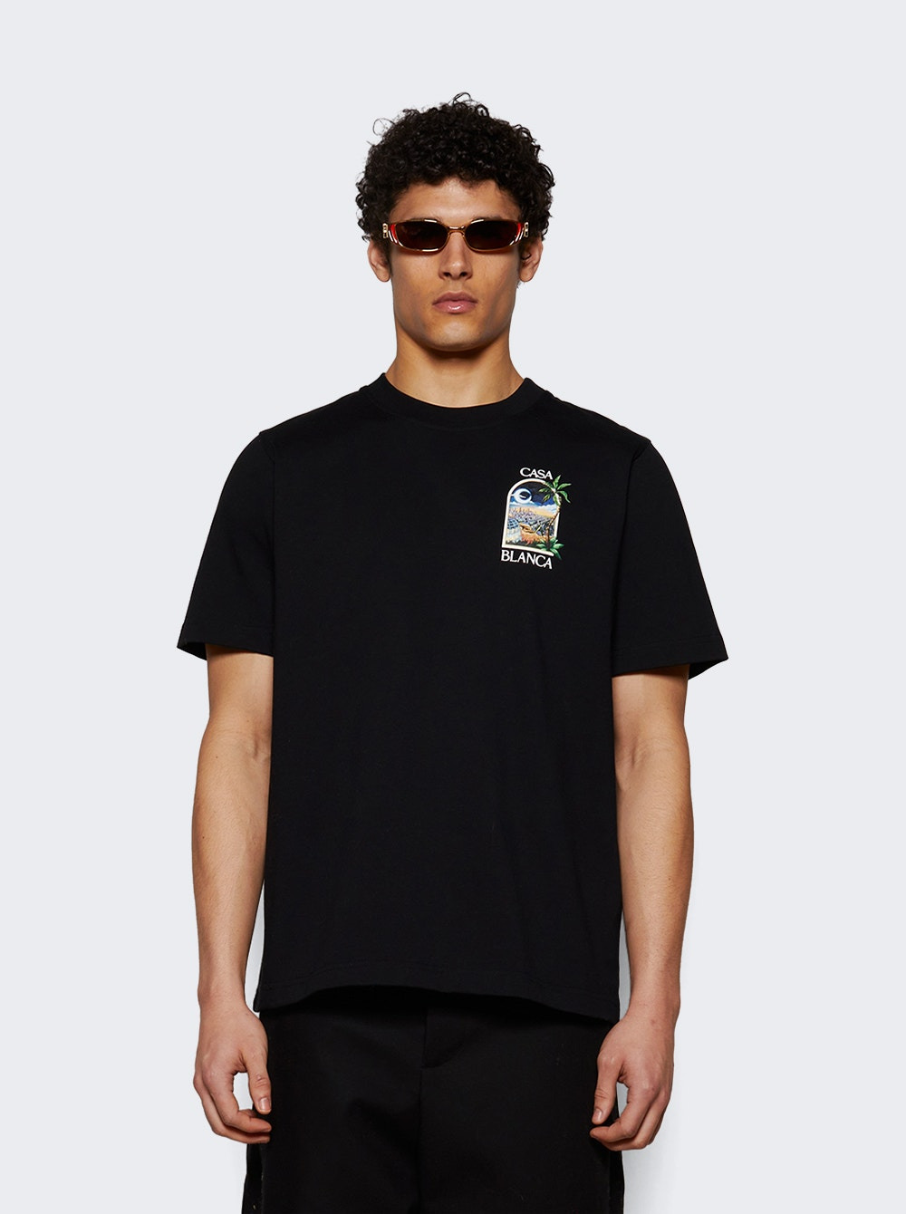 La Night Printed Tee Black - 2