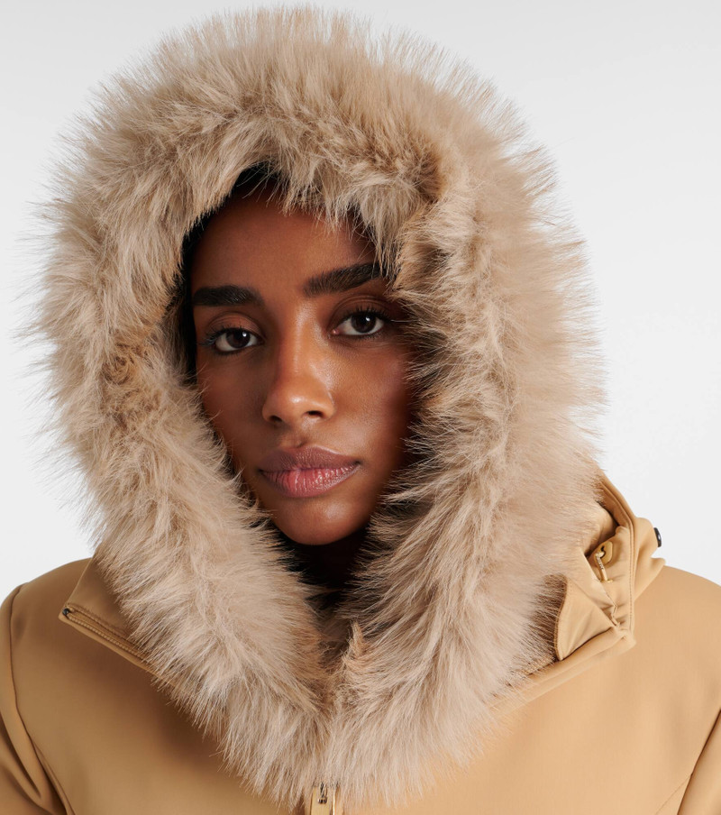 GOLDBERGH Naomi faux fur-trimmed hood outlook